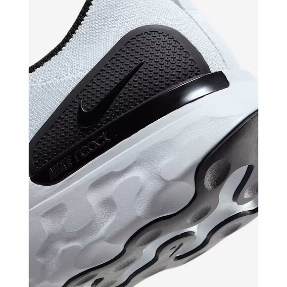 Size 9.5 Nike React Phantom Run FK Flyknit 2 True White Black Mens CJ0277-100 - Picture 8 of 8